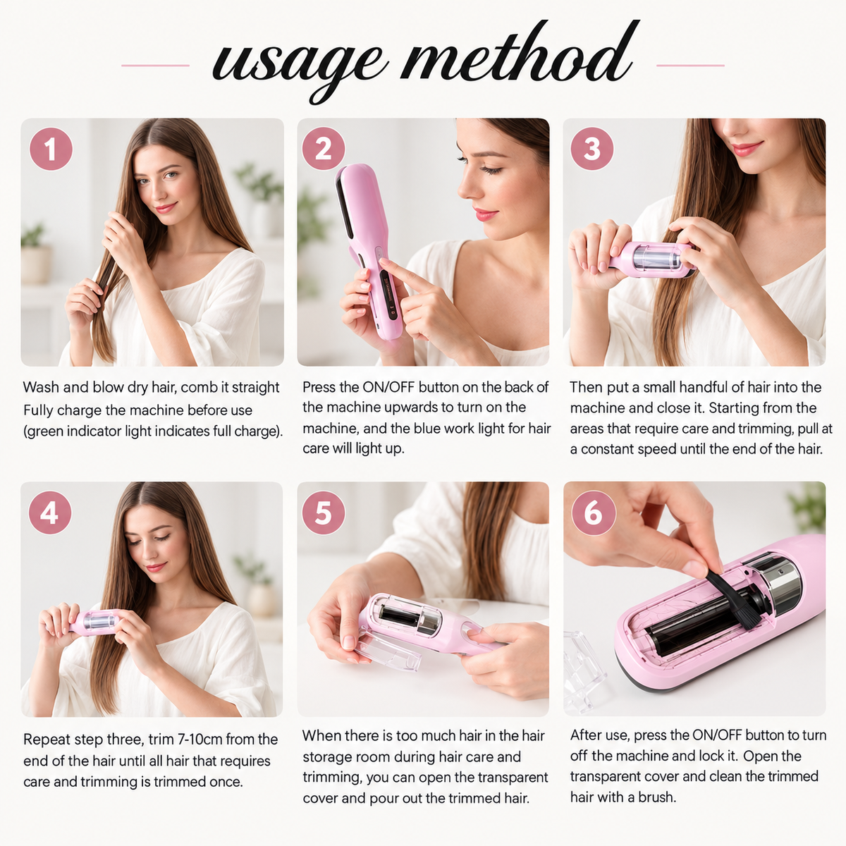 Cordless Hair Split End Trimmer 